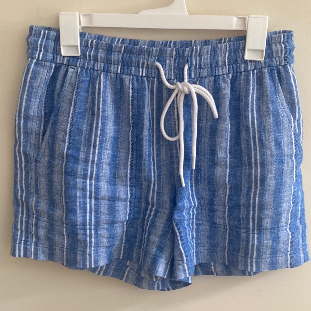 Lou & Grey Blue and White Striped Shorts